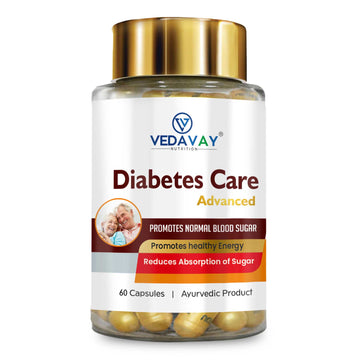 Vedavay Diabetes Care Advanced – Ayurvedic Blood Sugar Support (60 Capsules)