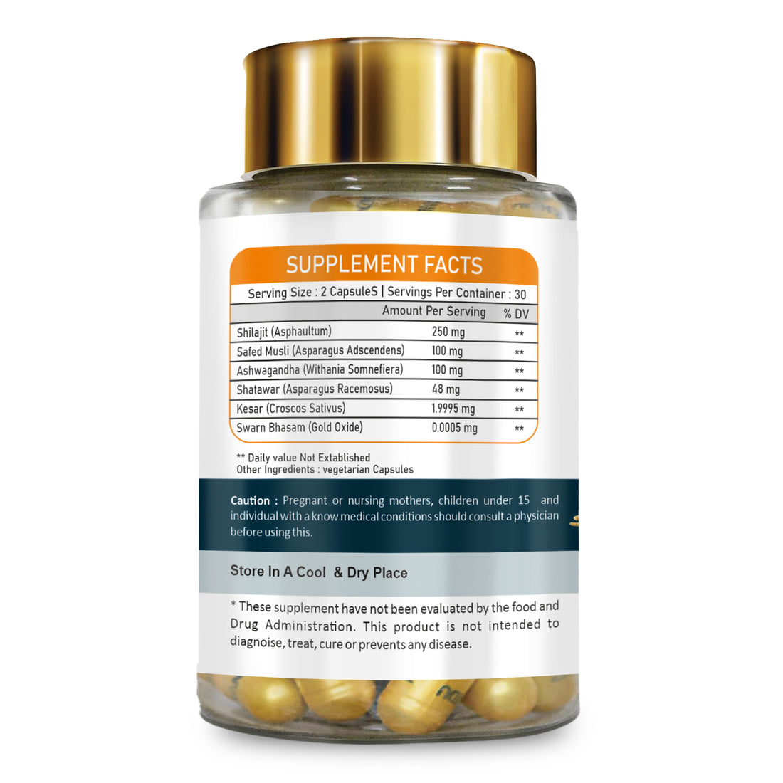 Shilajit Gold – Energy Booster Capsules (60 Capsules)